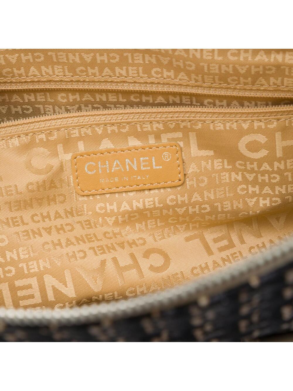 Chanel Cc Canvas Clover Vertical Tote #344925C14B - Picture 5 of 7
